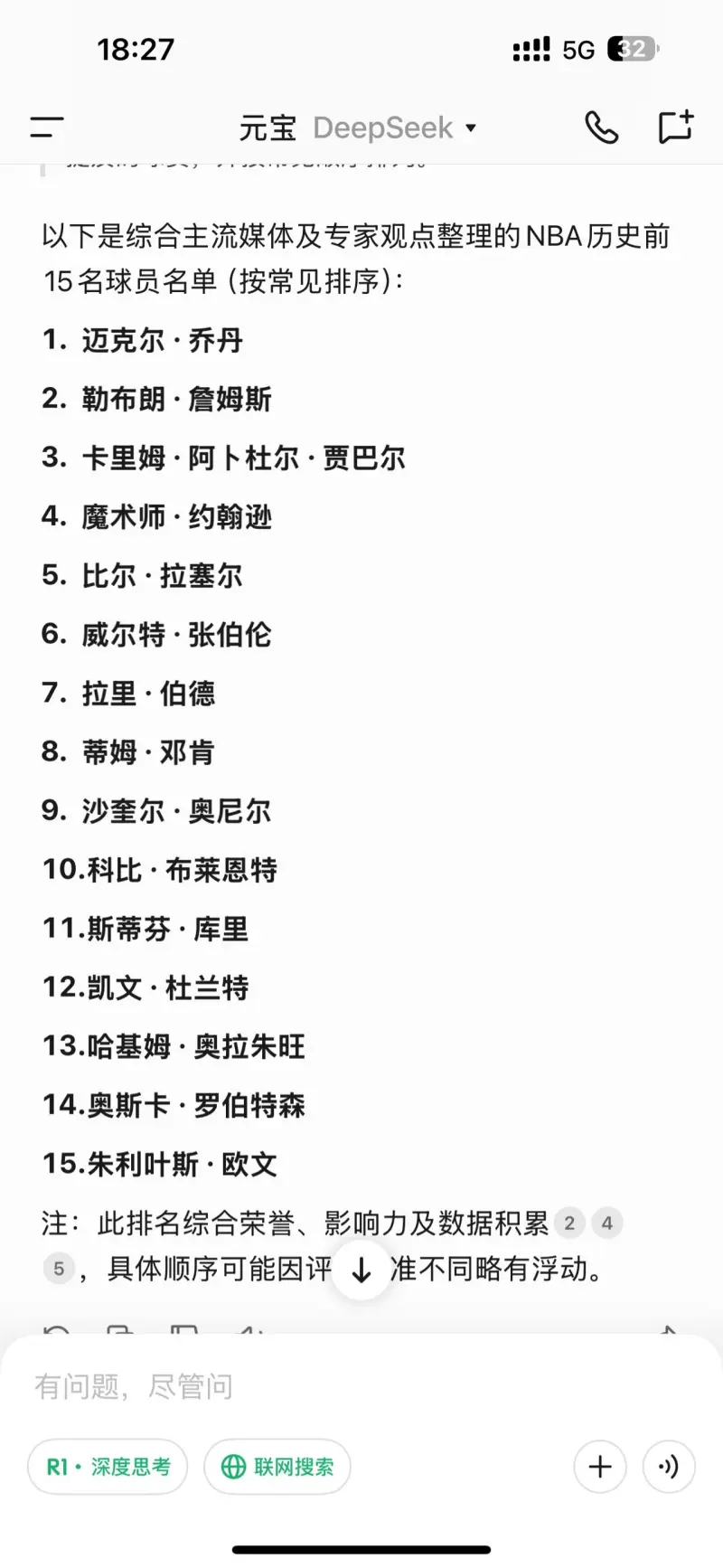 包含詹皇凭知名值排全NBA第一，YZ：票数更少是出乎意料的词条